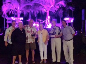 Mike Sack, John Saul, David Ammen and Eleo Ammen Champions of the Ohana Flight