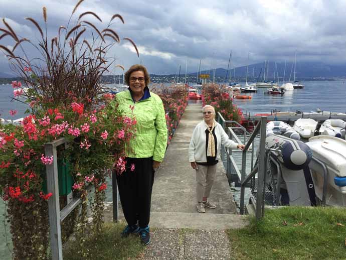  Connie & Eleo & Clouds over Lake Geneva